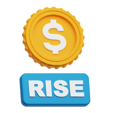 Dollar Rise  3D Icon