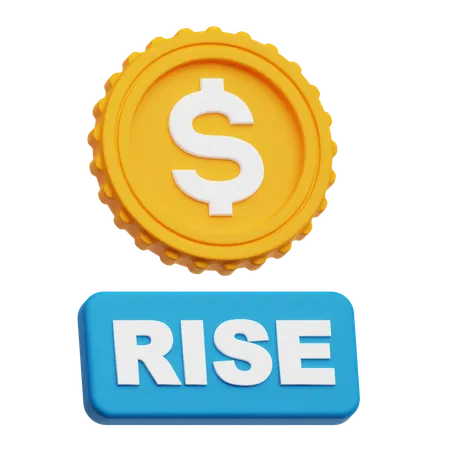 Dollar Rise  3D Icon
