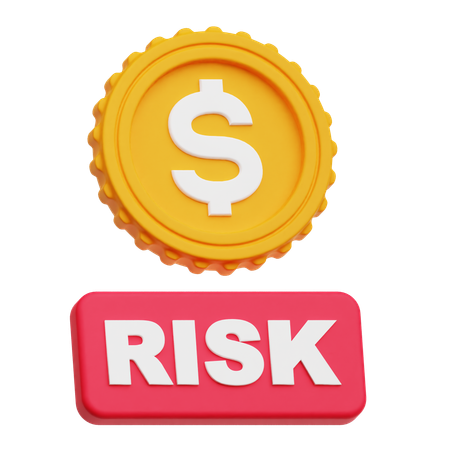 Dollar Risk  3D Icon
