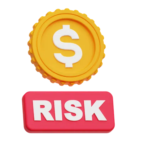 Dollar Risk  3D Icon