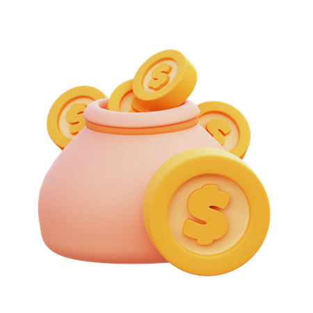 Dollar Sack  3D Icon