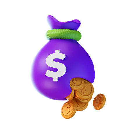 Dollar Sack  3D Icon