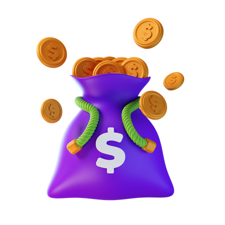 Dollar Sack  3D Icon