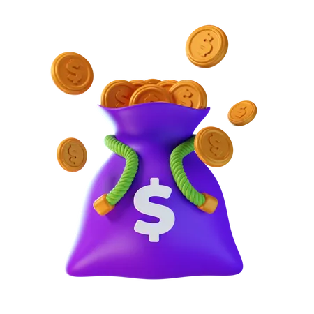 Dollar Sack  3D Icon