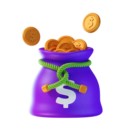 Dollar Sack  3D Icon