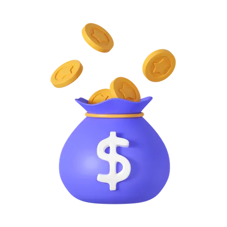 Dollar Sack  3D Icon