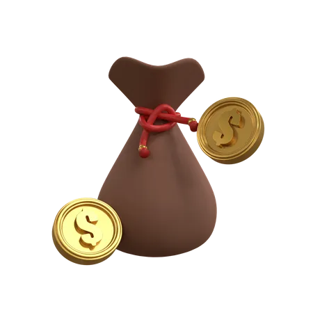 Dollar Sack  3D Icon