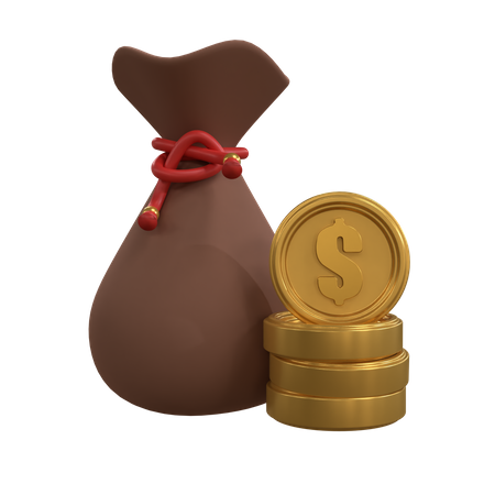 Dollar Sack  3D Icon