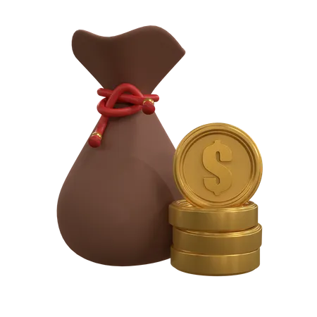 Dollar Sack  3D Icon