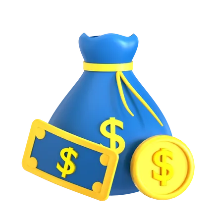 Dollar Sack  3D Icon