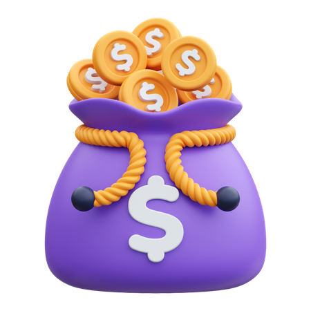 Dollar Sack  3D Icon