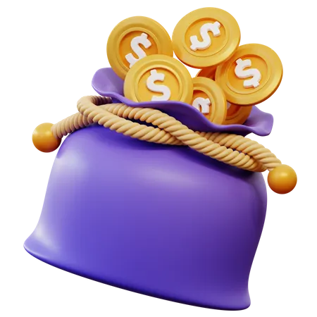 Dollar Sack  3D Icon