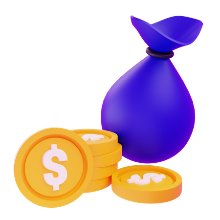 Dollar Sack  3D Icon