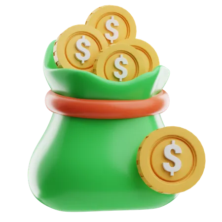 Dollar Sack  3D Icon