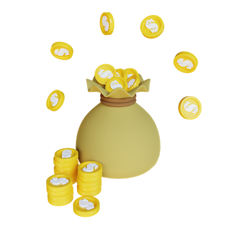 Dollar Sack  3D Icon
