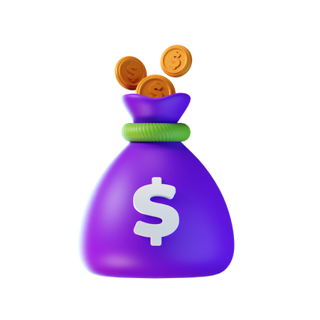 Dollar Sack  3D Icon