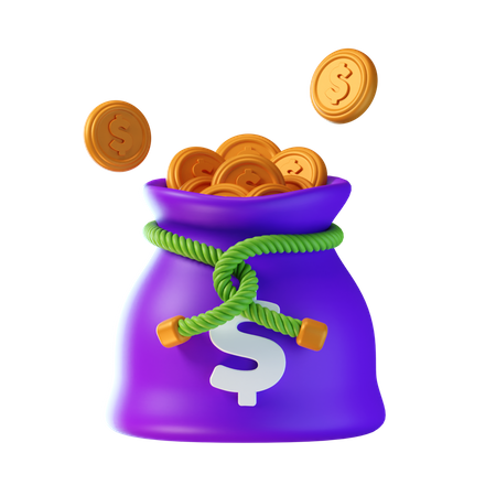 Dollar Sack  3D Icon