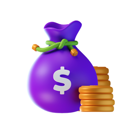 Dollar Sack  3D Icon