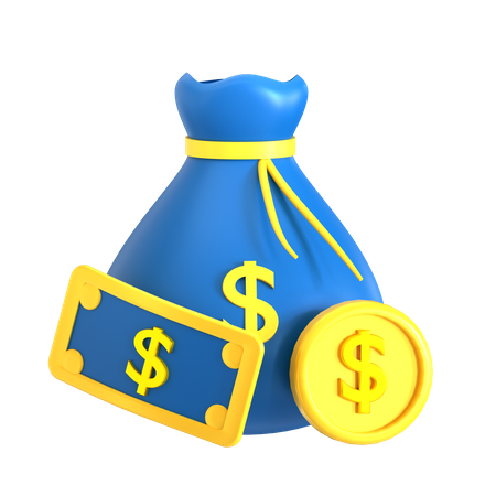 Dollar Sack  3D Icon