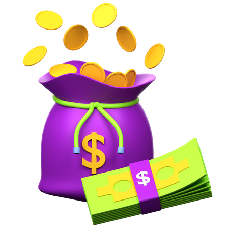 Dollar Sack  3D Icon