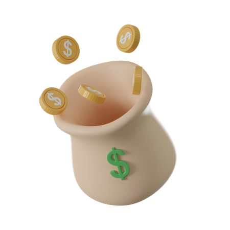Dollar Sack  3D Icon