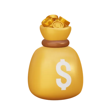 Money Sack 3 D Illustration 3D Icon