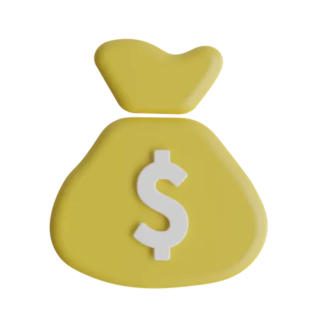 Money Bag Business 3D Icon