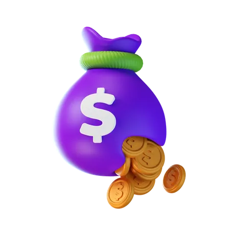 Dollar Sack  3D Icon
