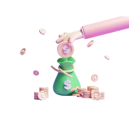 3 D Money Saving Back Concept Icon Or 3 D Online Money Saving On Back Concept Icon Or 3 D Online Bank 3D Icon