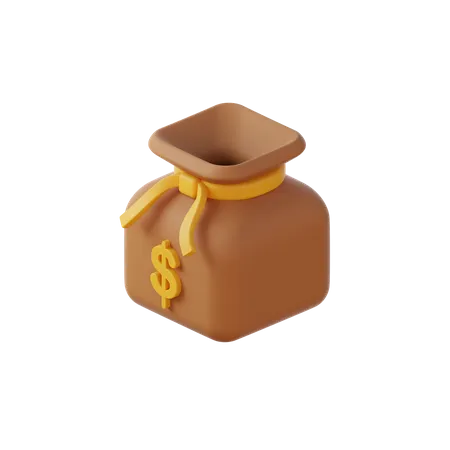 Money Bag 3 D Icon 3D Icon
