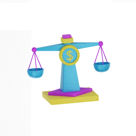 Dollar Scale  3D Icon