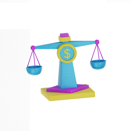 Dollar Scale  3D Icon