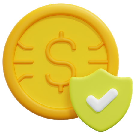 Dollar-Scheck  3D Icon