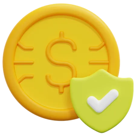 Dollar-Scheck  3D Icon