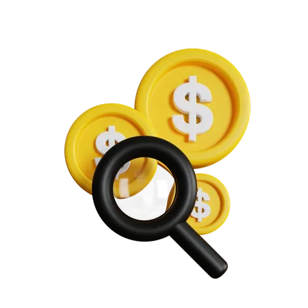 Usd Fund Flow Research 3D Icon