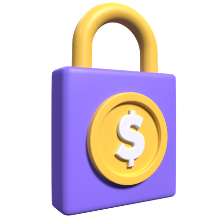 Sécurité en dollars  3D Icon