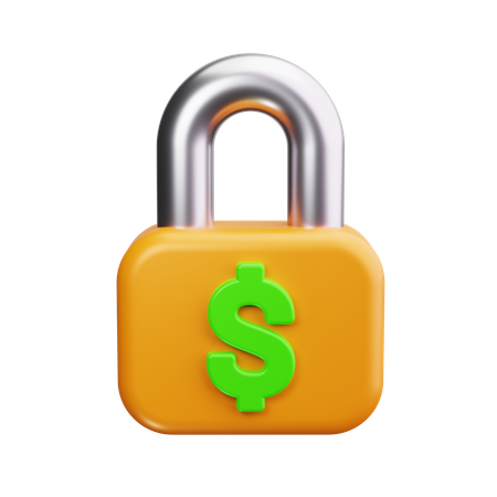 Dollar Security  3D Icon