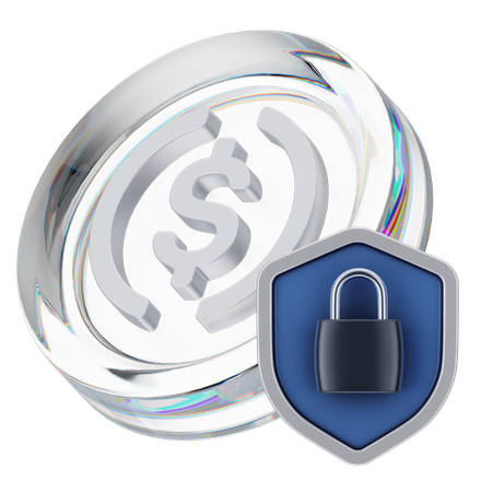 Dollar security  3D Icon