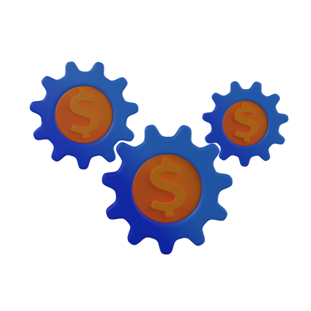 Dollar Setting  3D Icon