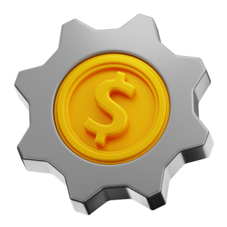 Dollar Setting  3D Icon