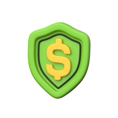Dollar Shield 3 D Icon Symbolizing Security Stability And Protection In The Realm Of Financial Transactions And Currency Exchanges 3D Icon