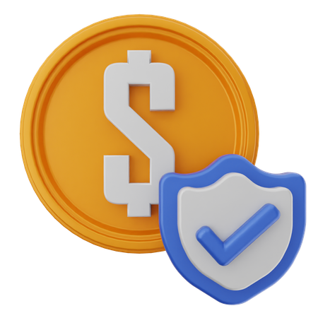 Bouclier du dollar  3D Icon