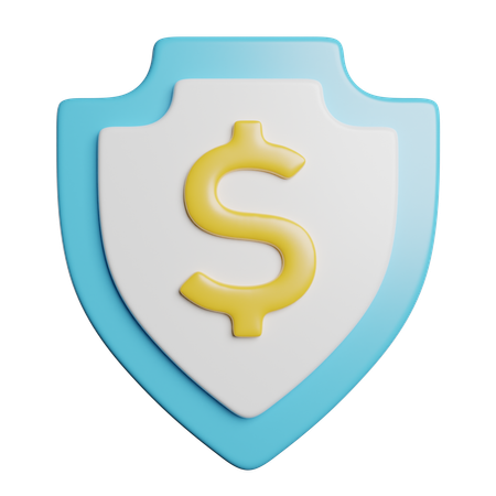 Dollar Shield  3D Icon