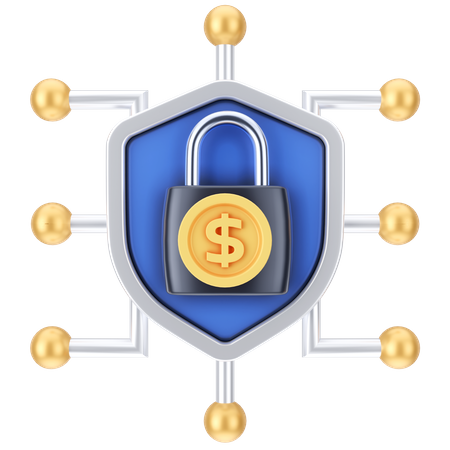 Dollar Shield  3D Icon