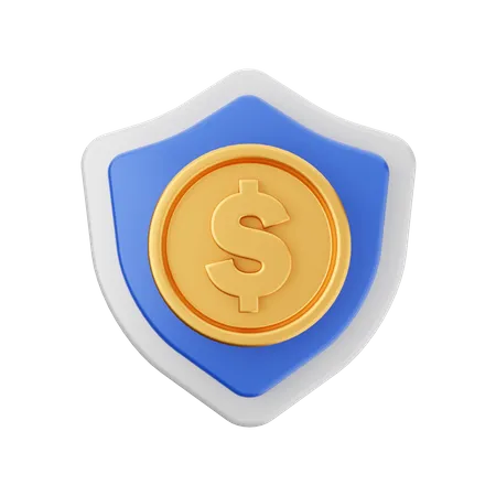 Dollar Shiled  3D Icon