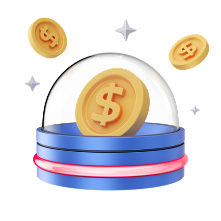 Dollar Sicheres Geld  3D Icon
