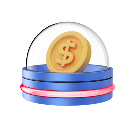 Dollar Sicheres Geld  3D Icon
