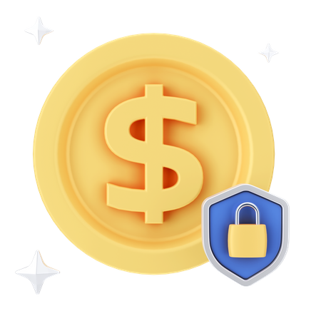 Dollar-Sicherheit  3D Icon