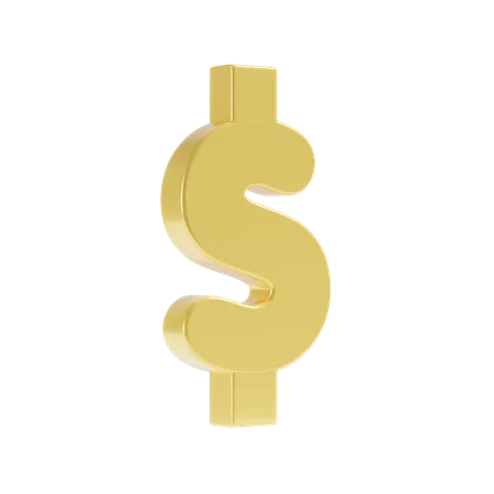 Dollar Sign 3 D Icon 3D Icon