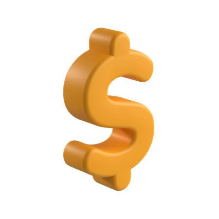 Dollar Sign  3D Icon